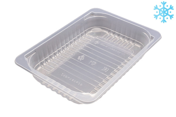 Лоток под запайку 210х148х35 мм для заморозки, прозрачный, ПП 280/кор