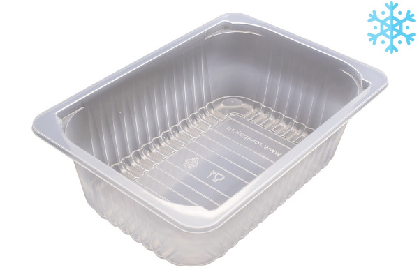 Лоток под запайку 210х148х70 мм, прозрачный ПП 240/кор