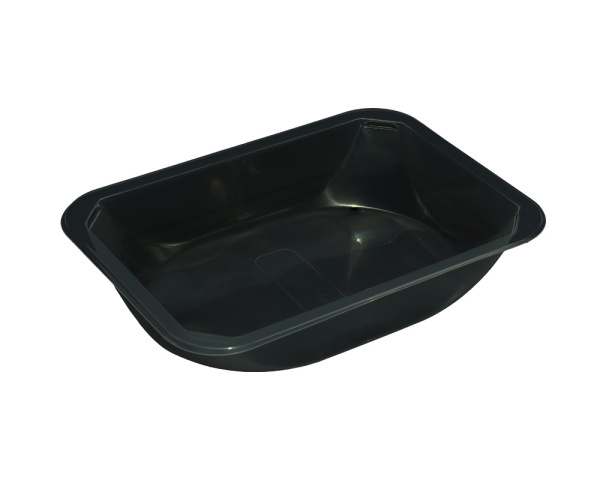 Лоток под запайку черный гладкий 187х137х36 мм 720/кор