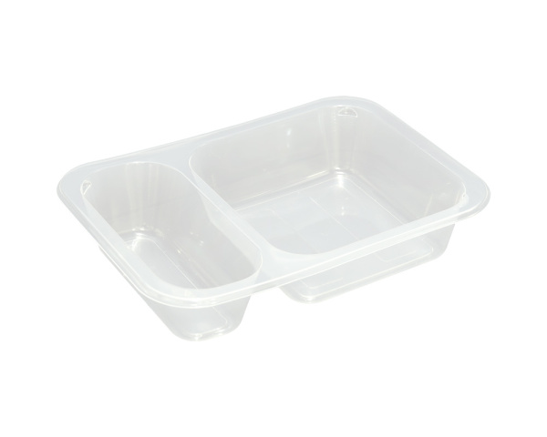 Лоток под запайку прозрачный 2-секц.30/70 187х137х36мм 340/кор