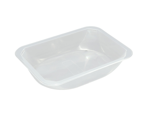 Лоток под запайку прозрачный гладкий 187х137х36 мм 680/кор