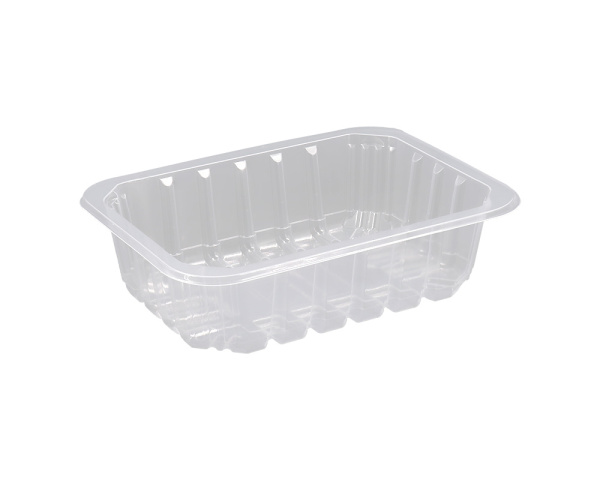 Лоток под запайку с ребрами прозрачный 187х137х50 мм 300/кор