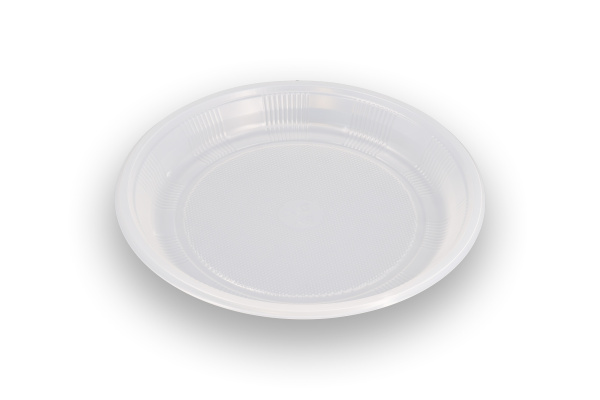 Одноразовая прозрачная тарелка, d-205 мм, h-23 мм 1200/кор